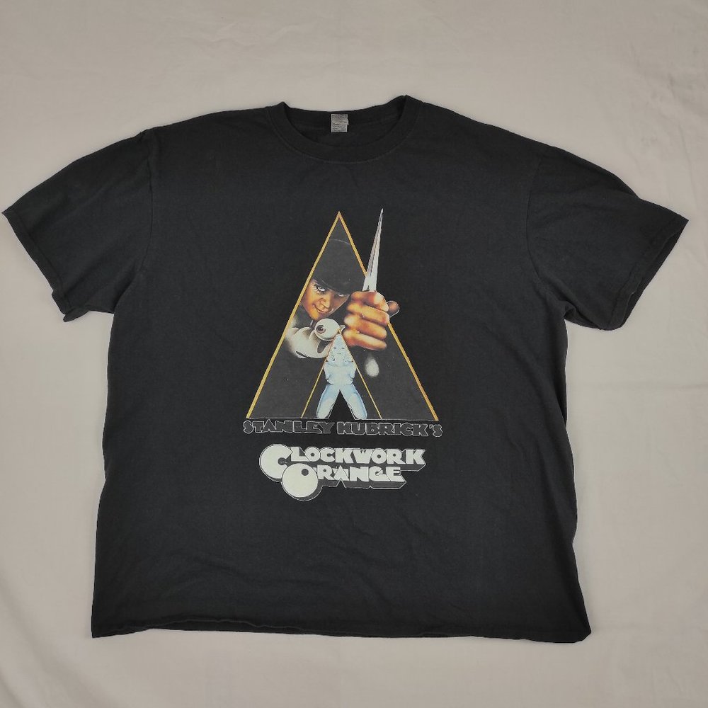 A Clockwork Orange Graphic T-Shirt XL Black Gildan Tag